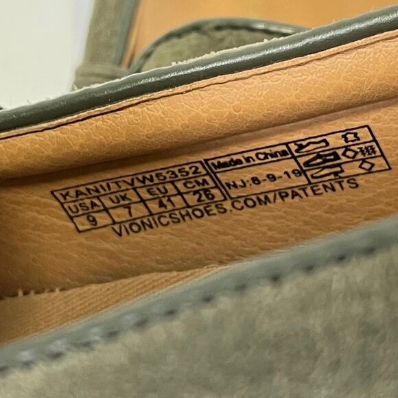 Vionic Kani Sneaker Loafer Suede Perforated Slip On Shoe Olive Green Sz 9 Womens - Picture 4 of 8